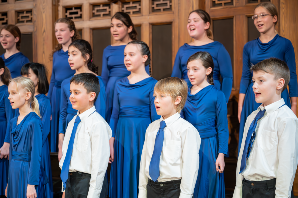 Children singing